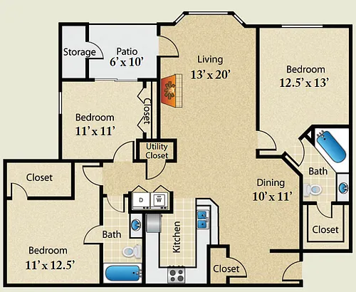 Floor plan The Magnolia Luxe