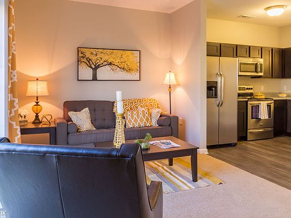 Your living room is open to the kitchen making entertaining