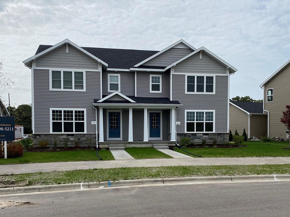 Front of house - unit is on the right.