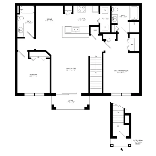 Floor plan B3- Upper