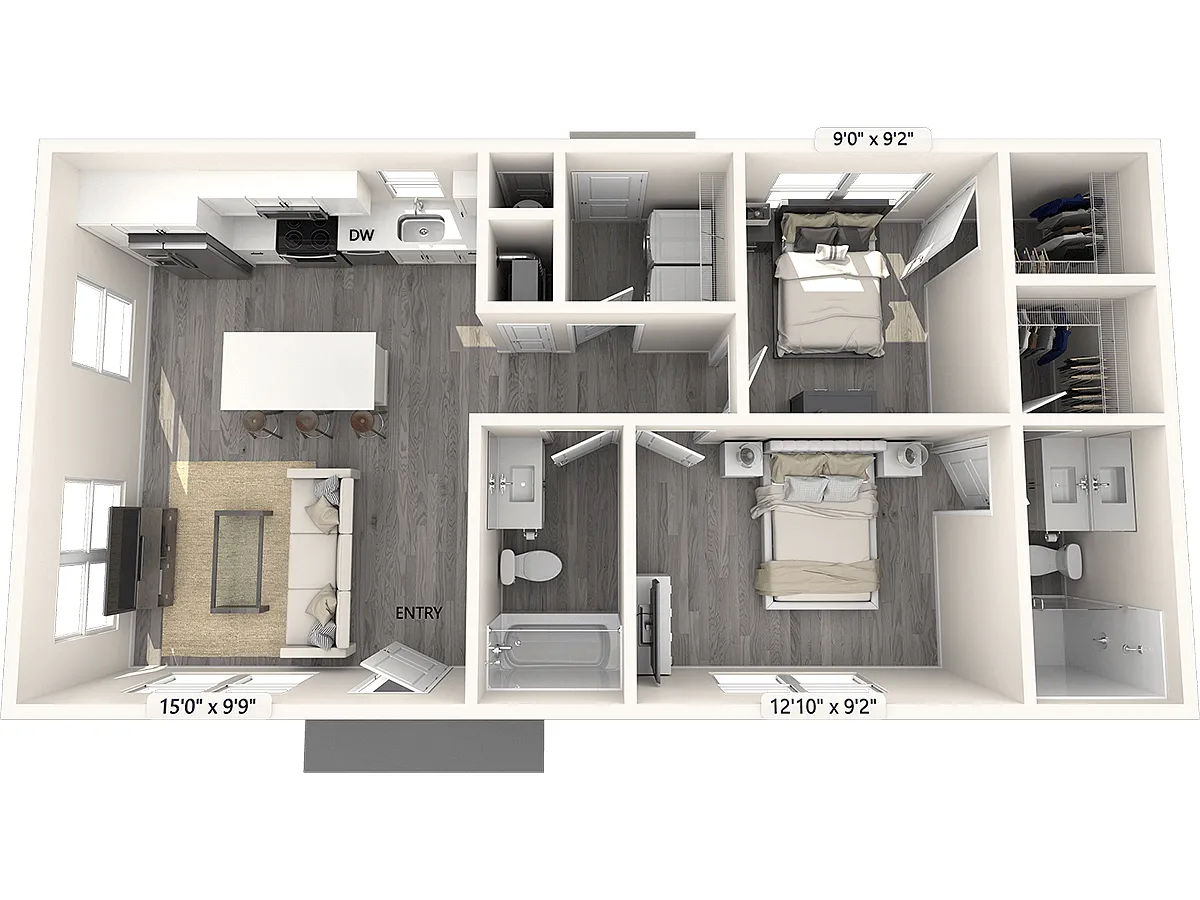 Floor plan 800-ADU