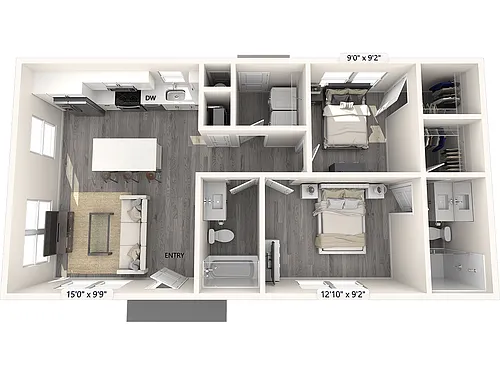 Floor plan 800-ADU