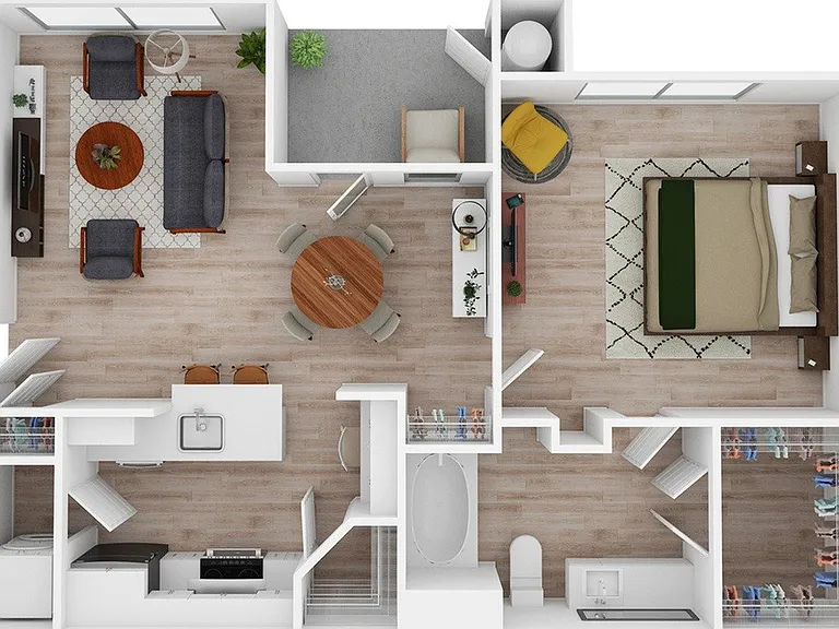 1 Bedroom | 1 Bath | 737 SF 1 Bedroom | 1 Bath | 737 SF