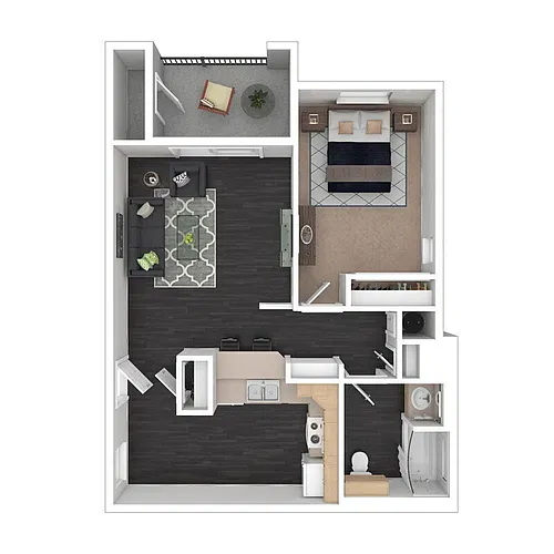 Floor plan 1X1