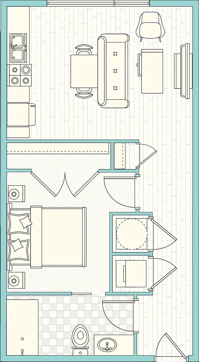 Floor plan S3 - Studio