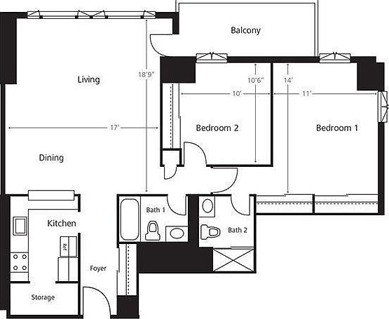 1st image of 550 Battery St #1307