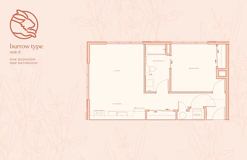 Floor plan One Bedroom D