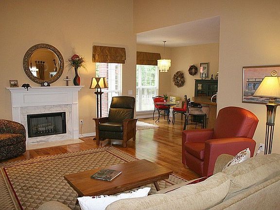View of Living Room from front door