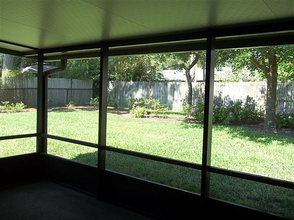 Sreened back with outside patio