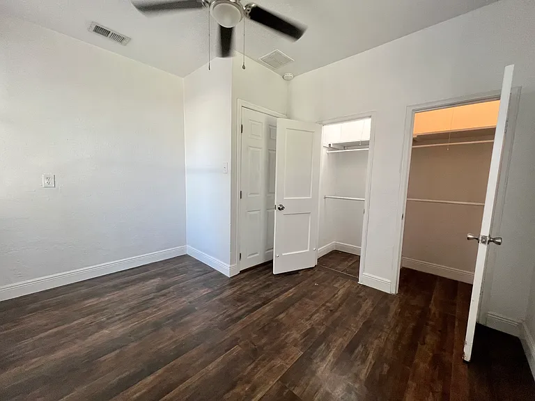 2nd bedroom with 2 closets