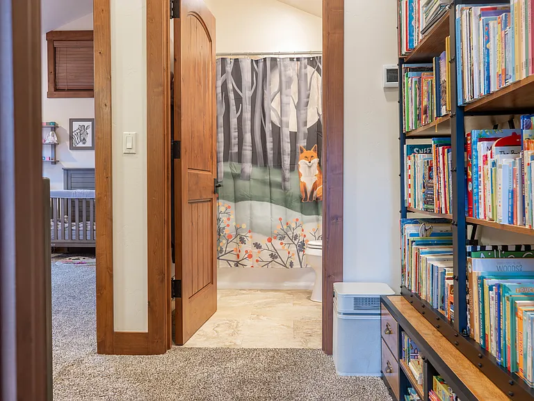Upstairs bathroom entry