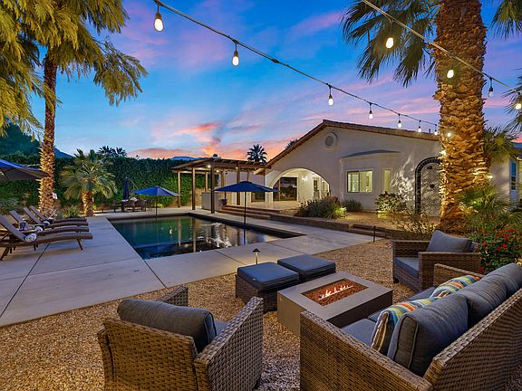 Stay warm during chilly nights with the heat coming from the fire pit.