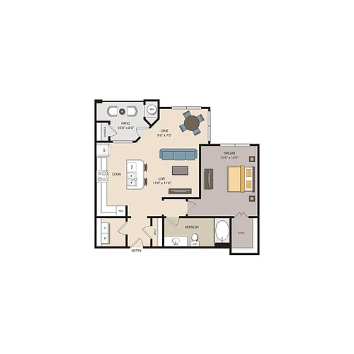 Floor plan A3E1