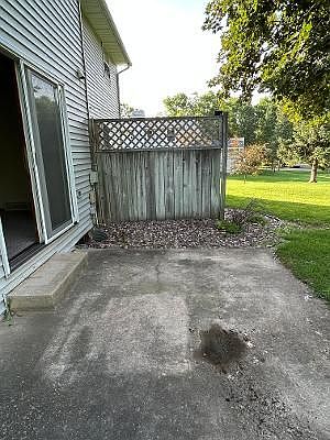 Private patio area perfect for cookouts or relaxing outdoors.