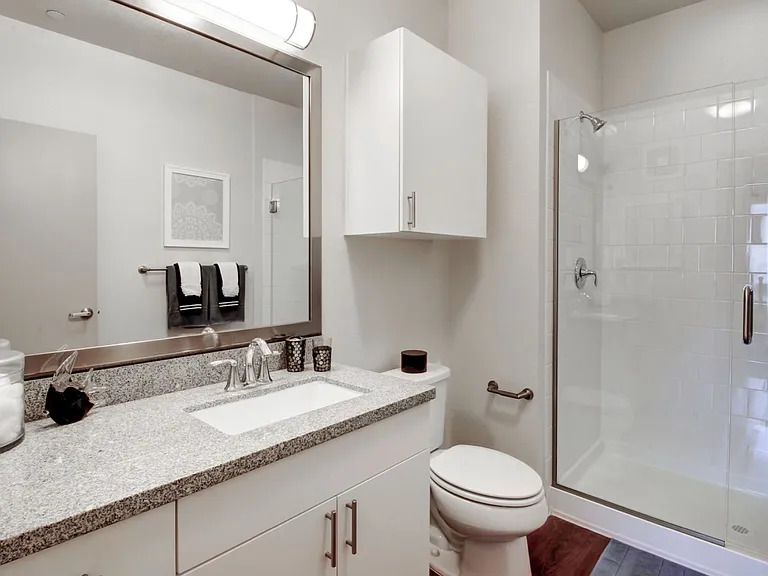Classic model home bathroom.