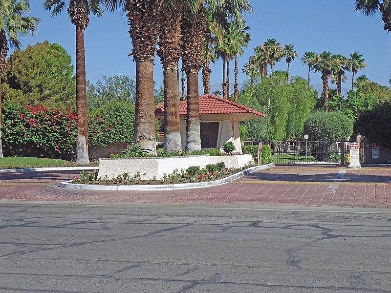Gated entrance and guard house.