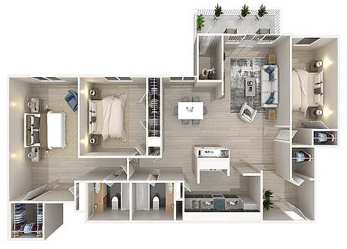 Floor plan 3J