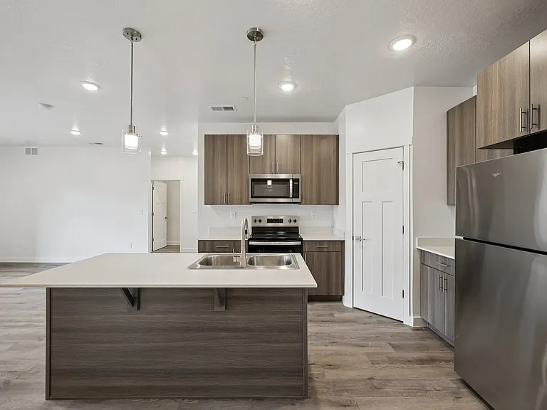 Three Bedroom - Kitchen View from Entryway