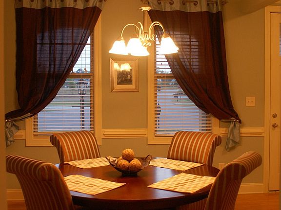 Dining room with coffered ceilings 