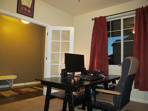 Office at front of home