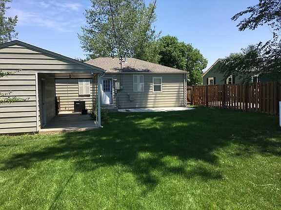 large backyard, patio