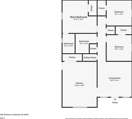 3 bed, 2.0 bath, 1264 sqft, $1,725 — Photo 2