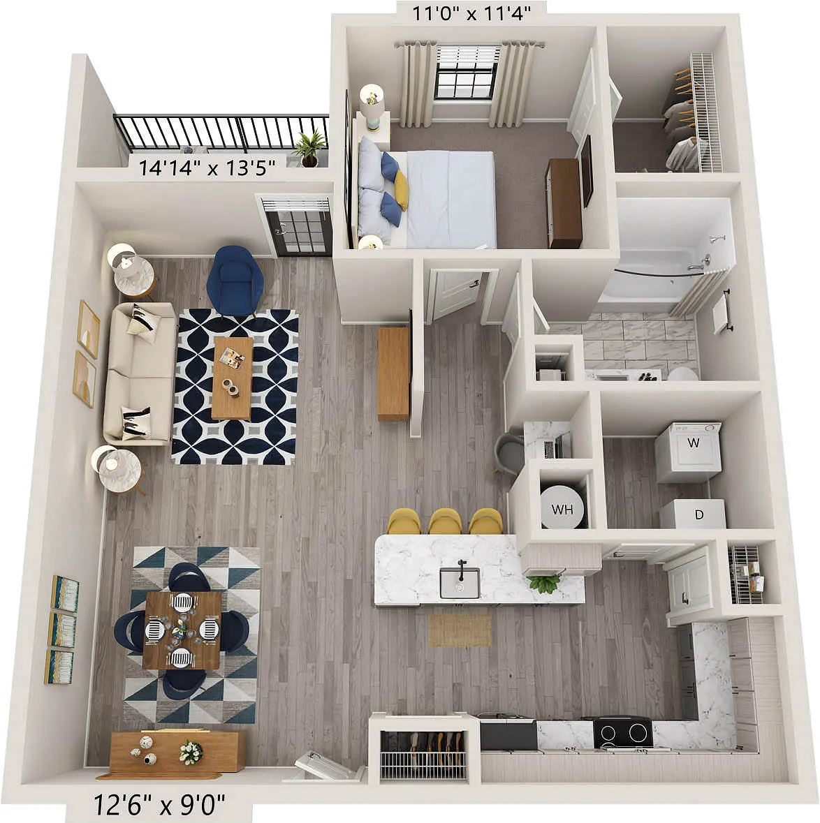 Floor plan Connection NonRenovated