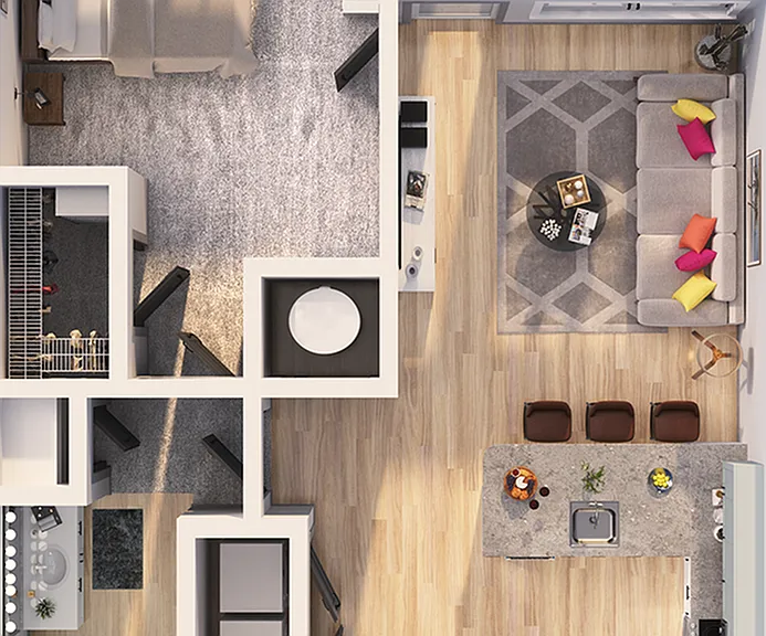 Inkwell Watters Creek - A1A Floor Plan Inkwell Watters Creek - A1A Floor Plan