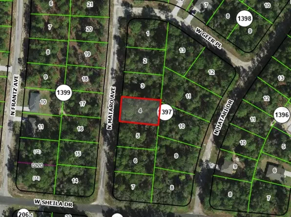 10845 N MATARO AVENUE LOT 4, CITRUS SPRINGS, FL 34434