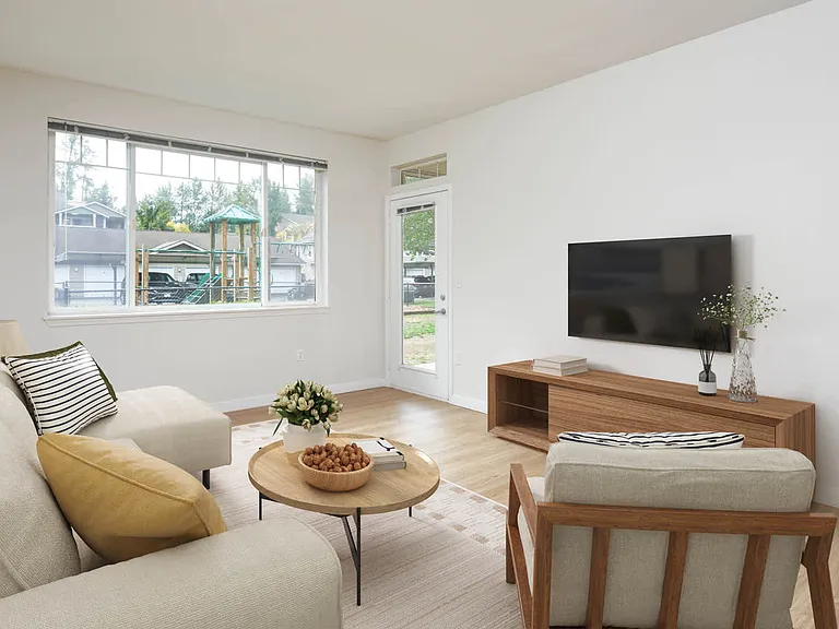Living Room with Hard Surface Flooring
