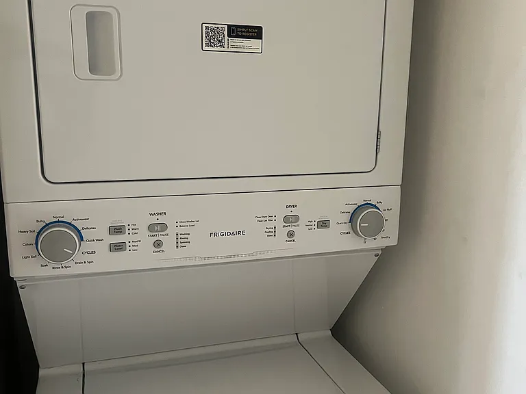 Brand new washer and dryer in unit