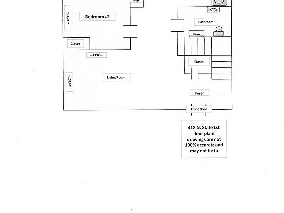 418 N. State 1st floor plans