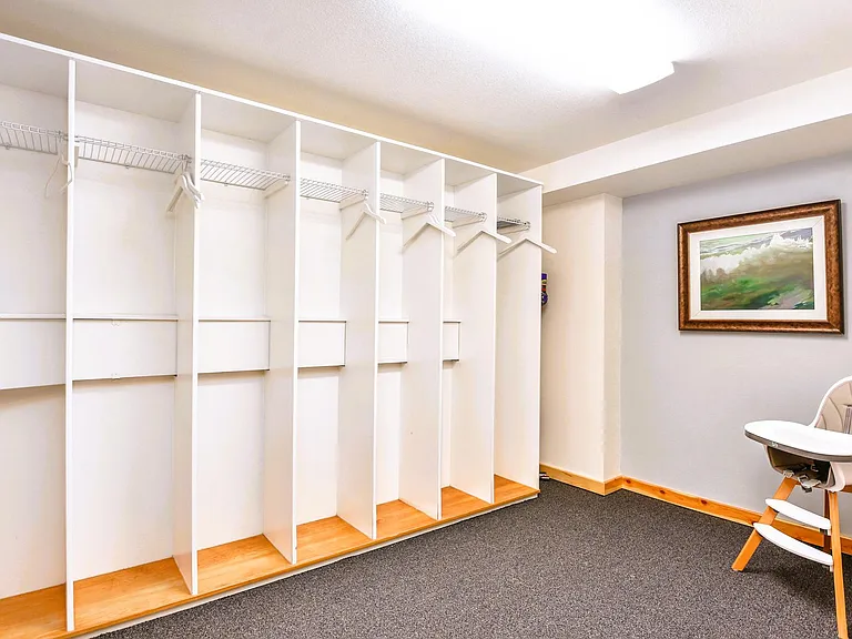 Lower level storage area