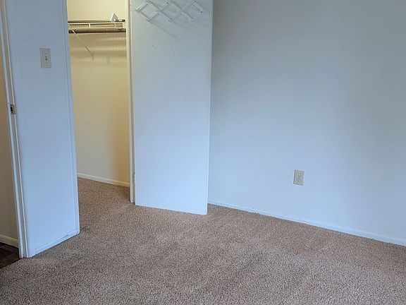 Walk-in closet in the bedroom
