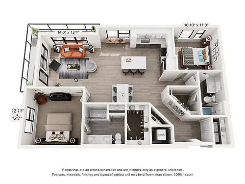 Floor plan B3