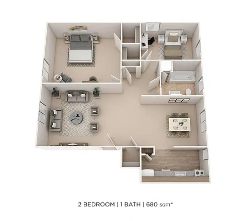 Floor plan Two Bedroom