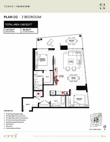 Floor plan Fairview D2