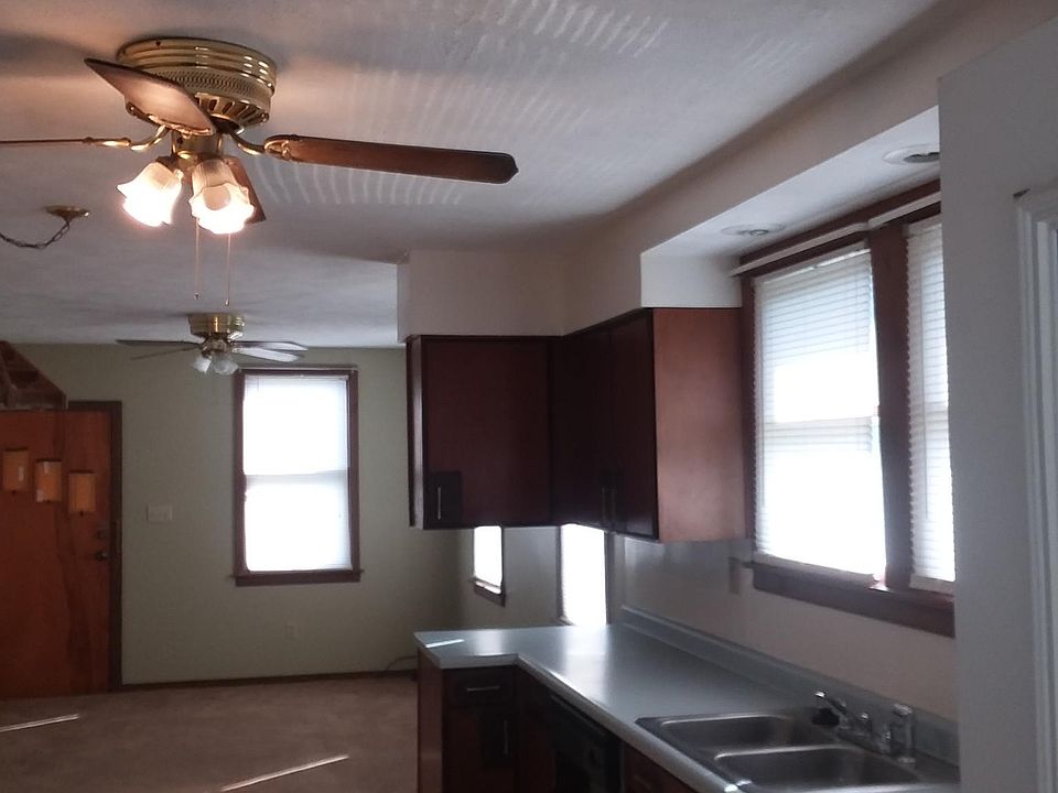 large kitchen and living room