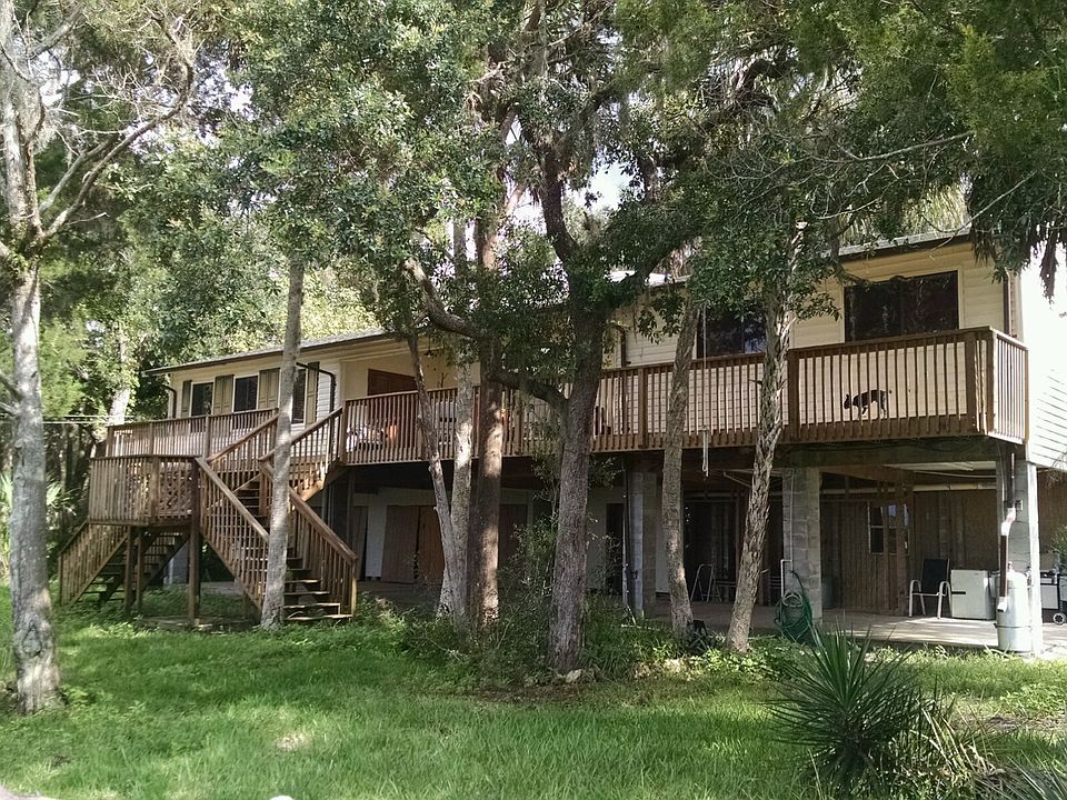 Waterfront with covered deck