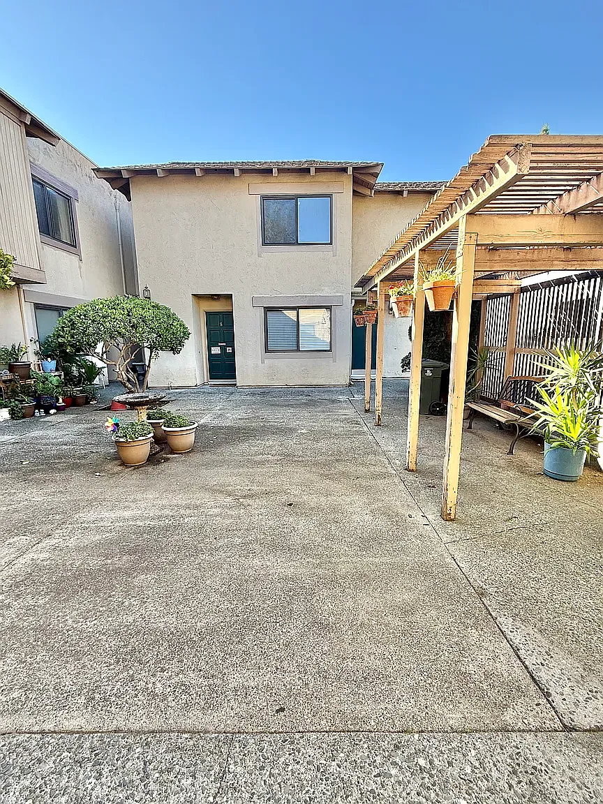 Patio in front of unit