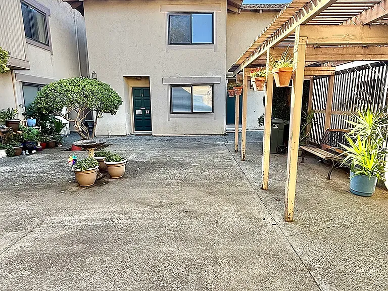 Patio in front of unit