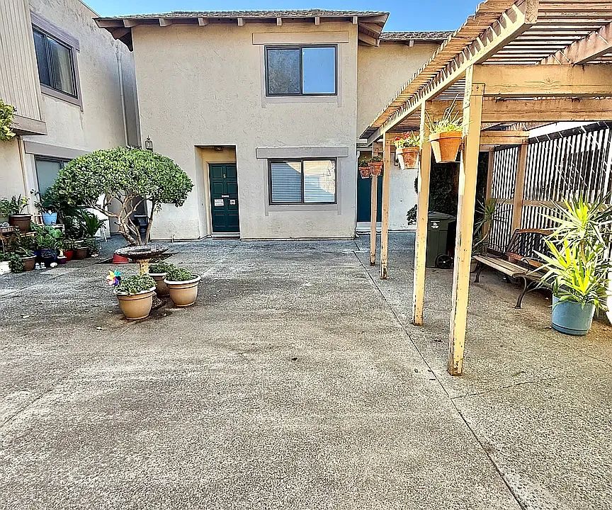 Patio in front of unit
