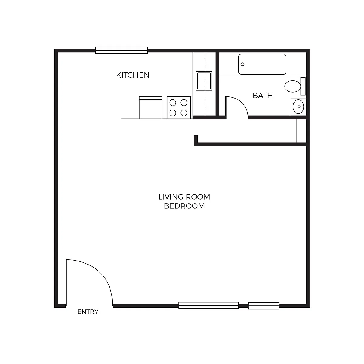 Floor plan Studio