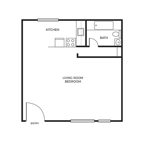 Floor plan Studio