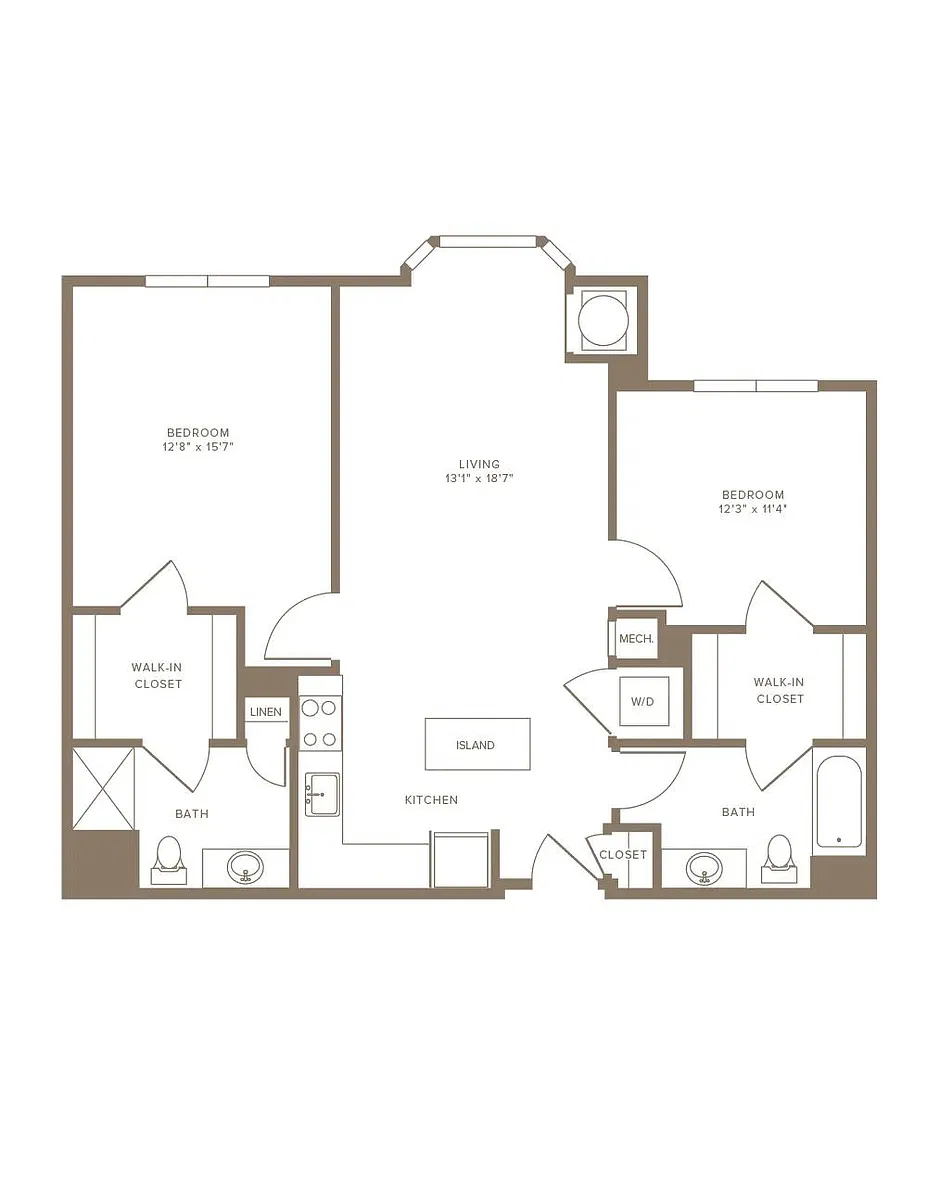 Floor plan B1C