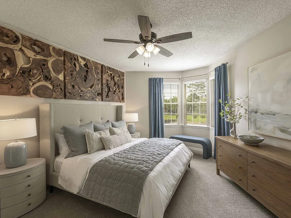 Bright, spacious primary bedroom suite