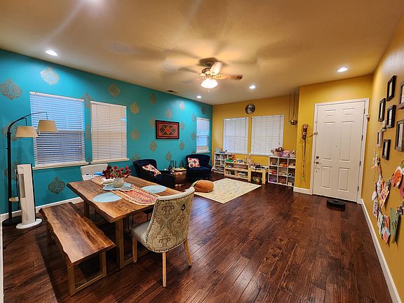 living and dining room by entrance