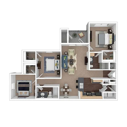 Floor plan The Columbia - 3x2