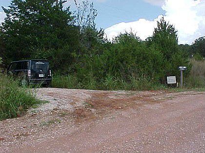 Entrance to proprety East road boundary