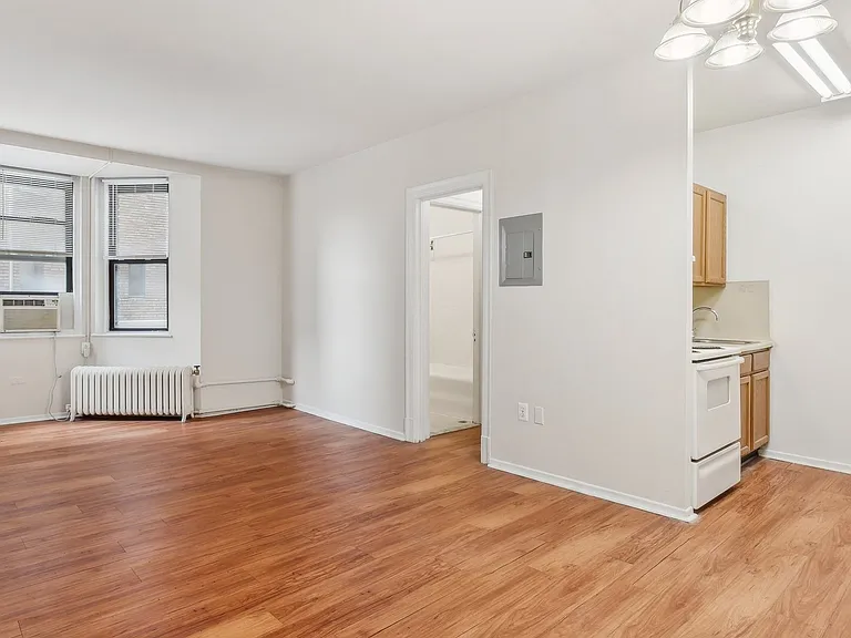 Spacious living room with ample natural light